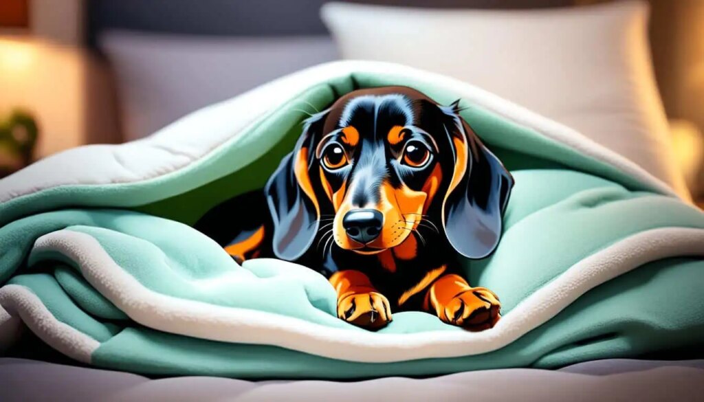 calm Dachshund