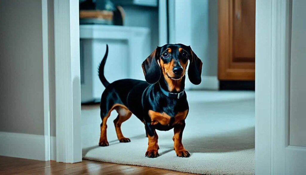 dachshund barking separation anxiety